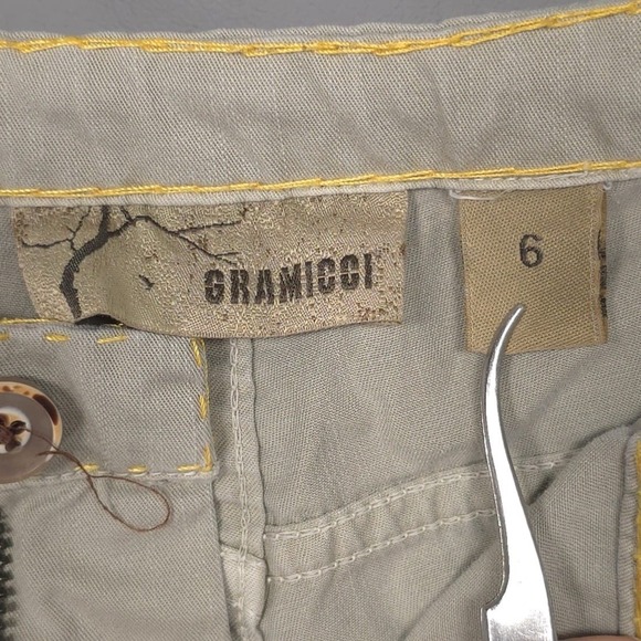 GRAMICCI Women's Pants Size 6 Straight Flare Drawstring Hiking Gray Green - Picture 2 of 12